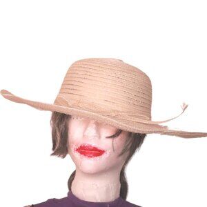 WOMENS WICKER SUN HAT